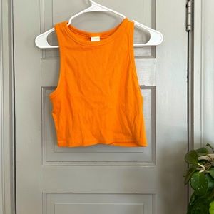 Bright orange h&m tank
